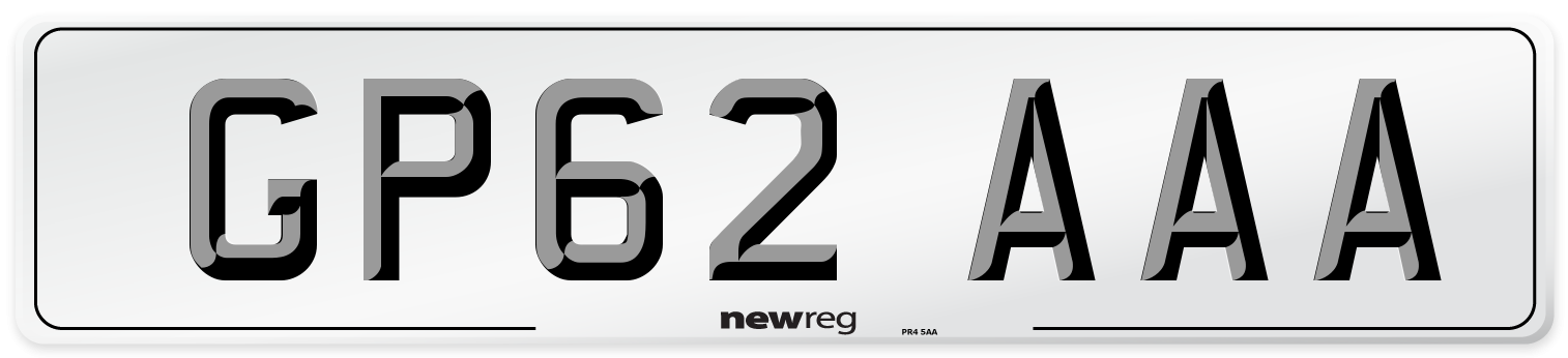 GP62 AAA Number Plate from New Reg